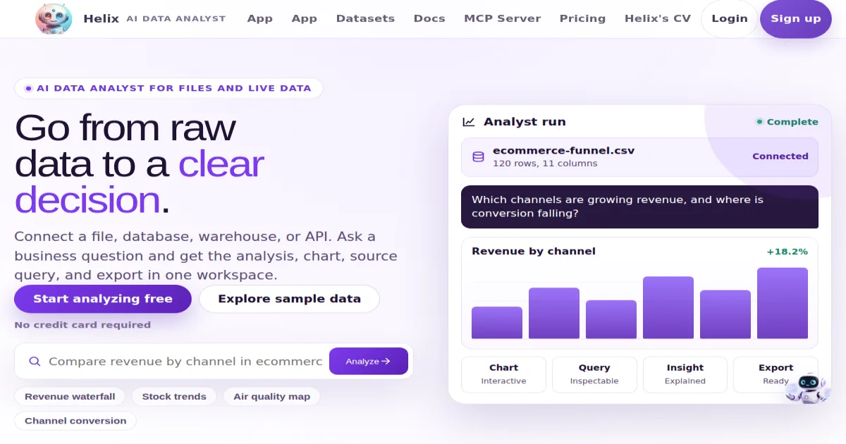 Helix app preview