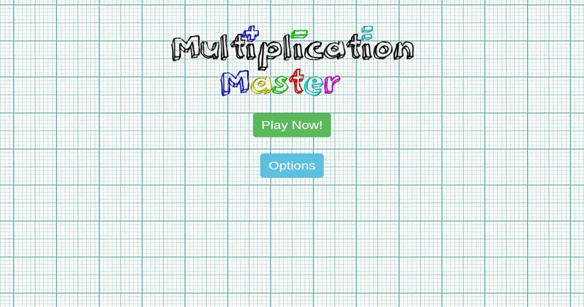 Multiplication Master app preview