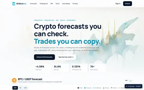 BitBank homepage screenshot