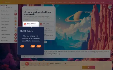 Netwrck homepage screenshot