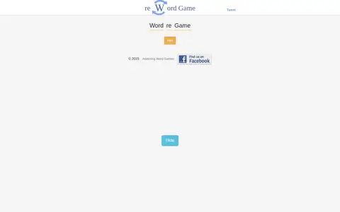 reWord homepage screenshot