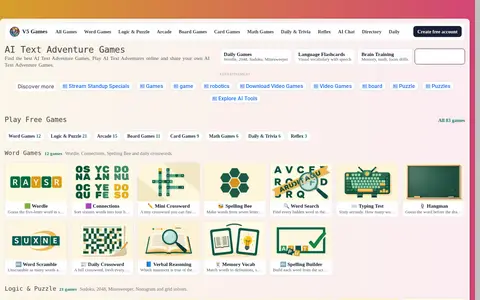 V5 Games homepage screenshot