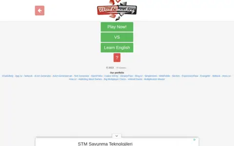 Word Smashing homepage screenshot