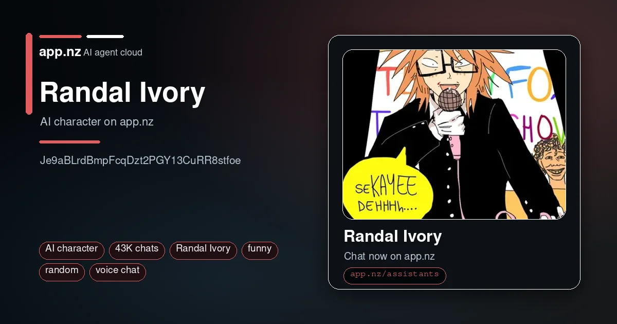 Randal Ivory — AI character | app.nz