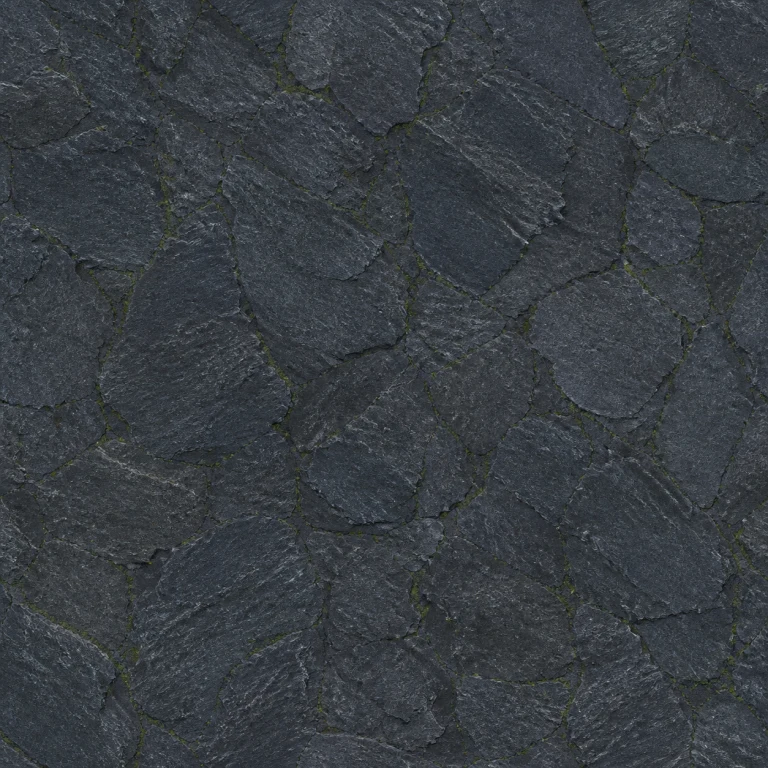 Generated slate and moss, repeated without hiding the joins