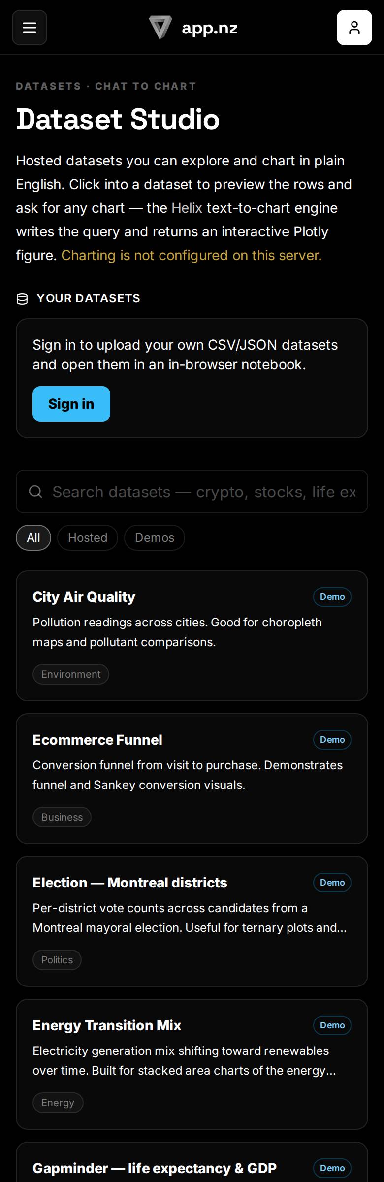 datasets-mobile